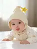 Touca para Bebê Estilo Coreano com Estampa de Estrelas, Usável ao Contrário, para Primavera e Outono, Protege a Moleira, Adequada para Meninos e Meninas, Touca para Bebê de Poucos Meses, Touca de Menina Pequena