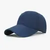 Gorra de béisbol de verano simple de secado rápido para hombres y mujeres, con parte superior suave, protección solar y visera larga que hace que la cara se vea más pequeña