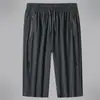 Fabricante Original Pantalones Cortos de Seda de Hielo para Hombre Verano 2024 Delgados Sueltos Casuales Deportivos de Secado Rápido Pantalones Cortos