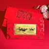 Año 2026 del Caballo, Hazte Rico Inmediatamente, Sobre Rojo Billete de Oro, Feliz Año Nuevo, Oro Puro 999, Regalo Souvenir del Día de San Valentín Chino, Venta al por Mayor en Transmisión en Vivo