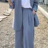 Terno Transfronteiriço 2025 Novo Estilo Coreano Terno Casual Solto Blazer com Ombreira Disponível em Várias Cores