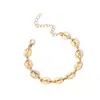 Conjunto de collar y gargantilla de cadena con diseño de nariz de cerdo y pulsera de hip hop callejero para mujer