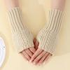 G916 Nuevo Giro Corto Guantes Exhibitto para Mujer Otoño e Invierno Tejido Lana Manga Cálida Resistente al Frío de Moda Manga Larga Exhibitto
