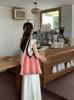 Nuevo Bolso Tejido Transfronterizo Bolso Tejido Nicho Rayado Bolso de Hombro Simple Moda Bolso de Mujer Bolso de Mano Bolso de Compras