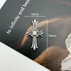 Acessórios de Liga Metálica com Cruz Cravejada de Diamantes Vintage, Joias Barrocas Doces e Descoladas, Acessórios de Cabelo Feitos à Mão, Decorações para Sapatos, Materiais para DIY em Roupas