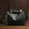 Bolso informal de hombre de piel auténtica, bolso de mano de moda para hombre, bolso de ordenador horizontal de gran capacidad, maletín de negocios de piel de vaca de capa superior.