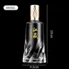 En stock al por mayor botella de vino espiral color degradado vidrio blanco cristal 500ml traje de botella de vino vacía