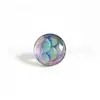 Aleación de Titanio F136 Estilo Goteo de Aceite Ojo Maligno Morado Piercing para Lengua 7mm Stud para Oreja Joyería Piercing