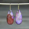 Pendientes Colgantes de Gota de Agua de Pino Emperador Natural para Mujer Pendientes Exquisitos Pendientes de Piedra pendientes