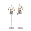 Nuevo Modelo de Maniquí de Cuello de Cisne y Cuerpo Plano para Exhibición de Ropa de Mujer en Escaparates