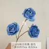 3 Rosas da Lua Amor Artificial com Toque de Luxo, Flores Artificiais para Decoração de Casamento, Decoração Suave de Hotel, Arranjo Floral, Exibição de Rosas
