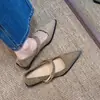 Primer Encuentro: Zapatos Mary Jane de Gamuza con Punta Fina y Correa Única para Otoño 2026, Tacón Grueso, Estilo Suave, Cómodos para Viajar al Trabajo