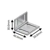 Componentes para colgar en seco de paneles de pared piezas crudas en la pared perfiles de aluminio piezas colgantes esquineros quilla de aleación de aluminio tubo cuadrado de aluminio para muro cortina componentes colgantes