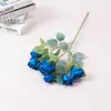 7 pequenas flores artificiais de rosa de neve, flores de seda, flores artificiais, plantas verdes, decoração de casa, materiais populares para decoração de fundo de fotos