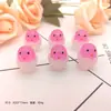 Simulação mini fofa luminosa boneca ovo casca quebrada decoração luminosa criativa resina feito à mão acessórios DIY