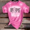 Camisetas Cruzadas 3D Digitais Europeias e Americanas Coração Bolha Rosa Manga Curta Comércio Exterior Transfronteiriço Tops para Casais Masculinos e Femininos