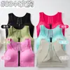 Conjunto de Sujetador Deportivo con Cremallera Frontal para Mujer, Transpirable y Cómodo, con Aberturas, para Correr, Fitness, Levantamiento de Glúteos