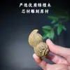Sándalo Verde Natural Tallado Multi-Semilla Cacahuete Pie de Mano Adornos de Escritorio Madera Maciza Sin Pintar Mascota de Té Plato Decorativo