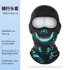 Gorro con Estampado de Calavera Original para Exteriores Transfronterizo, Protector Solar Personalizado de Cara Completa, Máscara de Ciclismo Transpirable de Secado Rápido para Hombres y Mujeres
