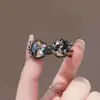 Elegante Pinza para el Cabello con Lazo Pequeño Pinza Lateral Delicada Compacta Pinza de Garra Metálica para Flores Pinza de Frente de Gama Alta