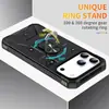 Funda para Teléfono Móvil con Anillo Metálico para iPhone18 Transfronteriza Dos en Uno PC Anti-Caída Succión Magnética Adecuada para Fundas de Teléfono Móvil Apple