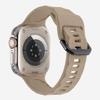Correa de silicona ultra corrugada compatible con Apple iWatch 7, pulsera deportiva de color sólido S8.