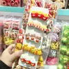 Novos Presilhas de Cabelo Infantis Temáticas de Comida Divertida: Batatas Fritas, Refrigerante, Coxas de Frango, Sorvete, Presilhas de Cabelo Criativas para Meninas, Acessórios de Cabelo Atacado