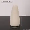 Jarrón pequeño de cerámica sin esmaltar minimalista con contraste de color macarrón, recipiente para flores para mesa de sala de estar, jarrón para arreglo de flores secas, adorno decorativo