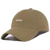 Gorra de Béisbol de Algodón Lavado Estilo Coreano Retro con Letras para Mujer, Sombrilla de Verano para Mostrar la Cara, Pequeña Versátil, Gorra de Pato Suave para Pareja