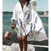 Vestido Camisa Moda Temperamento Explosivo Europeu e Americano Transfronteiriço AliExpress Amazon Verão e Outono 2024