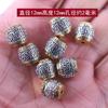 Nuevo Pulsera de Cuentas de Buda Mantra de Seis Caracteres de Dos Tonos de Plata de Xizang, Cuentas de Barril, Nube Propicia, Sutra, Cuentas Sueltas de Bodhi Perforadas de Estrella y Luna, Cuentas Redondas