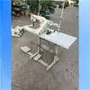 Máquina de Coser de Brazo Curvo al por Mayor, Puntada de Espiga con Alimentador Superior e Inferior Tipo Tazón, Máquina Plegadora para Cubrezapatos y Empalme de Prendas, de Segunda Mano