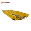 Carro Flatbed Elétrico sobre Trilhos Alimentado por Cabo 380V para Transporte e Manuseio de Materiais em Oficina, Carro Flatbed Elétrico sobre Trilhos com Direção Controlada Remotamente