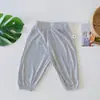 Calça Bebê Verão Fina Anti-mosquito Calça Modal Masculina e Feminina Bebê Calça PP Grande Calça Ar Condicionado Calça Bumbum Infantil