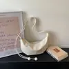 Nova Bolsa Elegante de Verão 2026 em Formato de Lua Crescente para Mulheres, Bolsa de Ombro Único Transversal, Bolsa de Ombro para o Dia a Dia, Bolsa Casual Simples da Moda