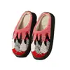 Chinelos de Algodão Unissex Amazon Temu para Adultos, Sapatos de Casa Tamanho Grande, Sapatos de Algodão Peludo Estampados, Feitos Sob Medida com Seu Próprio Design