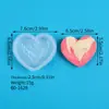Molde para Hornear Pastel de Fondant DIY Día de San Valentín Forma de Corazón Mano a Mano Propuesta Difusor de Aroma Piedra Decoración Molde de Silicona