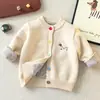 Suéter de Tricô Grosso Vermelho de Ano Novo para Crianças ~ Estilo Inverno Quente e Macio para Meninos e Meninas, Tendência de Casaco Suéter para Bebê