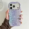 Funda de Teléfono con Gradiente Brillante Modelo Nuevo Transfronteriza Iphone16Promax Película Borde Ondulado Cubierta Protectora Anticaídas