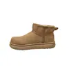 Botas cortas de peluche con cabeza grande, cálidas para exteriores, antideslizantes para el noreste, botas de nieve de invierno 2026, suela gruesa, nuevos zapatos de algodón engrosados