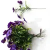 Plantas Verdes Artificiales de Amazon, Orquídeas Mariposa, Ramilletes de Pensamientos, Flores Falsas, Flores de Seda, Boda, Hogar, Oficina, Decoración Exterior