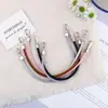 Bolso de Mano de Moda Creativo y Versátil de Cuero de PU con Correa de Muñeca y Correa de Hombro Única Accesorios para Bolsa de Tejido DIY Modificación