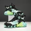 Zapatos para Niños 2026 Primavera/Otoño Nuevos Ligeros Amortiguadores Zapatos Deportivos Infantiles Niños Grandes Superficie de Cuero Antideslizantes Zapatos de Baloncesto para Estudiantes