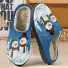Chinelos de Algodão Masculinos Outono Inverno Quentes Chinelos de Casa Femininos Comércio Exterior Estampados Chinelos de Algodão Pelúcia POD Cross-border JIT Dropshipping