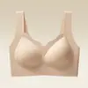 Top Bandeau de Reunión Antigravedad sin Costuras Ropa Interior Strapless Envoltura para el Pecho Fruncido Grasa Axilar Chaleco Deportivo sin Cables Anti-Caída