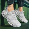 Talla grande transfronteriza Bloque de color Zapatos de plataforma para exteriores Tendencia de moda Zapatillas con cordones de primavera Zapatos para correr ligeros para hombre