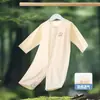 Mameluco de Bebé Verano Delgado Tencel Pijama de Manga Larga Unisex para Bebé Traje de Gateo con Aire Acondicionado Ropita de Dormir para Recién Nacido Ropa para Casa