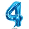 Celebración de Boda, Habitación de Boda, Decoración para Fiesta de Cumpleaños de Bebé, Globos Azules de Papel de Aluminio, Globos de Número de 32 pulgadas de Tamaño Mediano para Foto