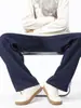 Pantalones deportivos de pierna ancha para hombre de otoño/invierno, pantalones casuales modernos estilo americano, talla grande, corte holgado, pantalones rectos adelgazantes