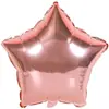 Globo de Papel de Aluminio de Estrella de Cinco Puntas de 18 Pulgadas para Fiestas Navideñas Monocromáticas, Globo Decorativo de Película de Aluminio
